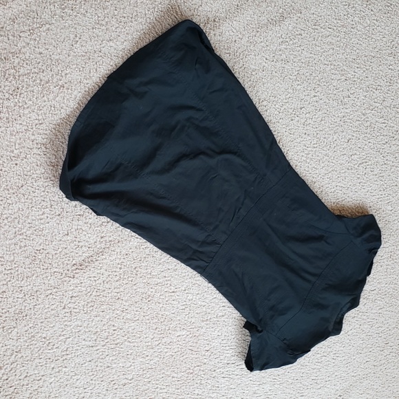 H&M Black Epaulettes Button Down Versatile Convertible Dress - Picture 15 of 16